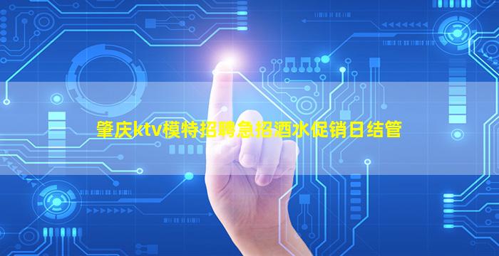 肇庆ktv模特招聘急招酒水促销日结管
